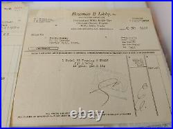 Ford Factory Purchase / Shipping Receipts for 2 1917 Ford Model T's (H1)