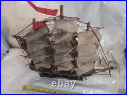 Fragata Española 1780 Wooden Model Ship Handcrafted Sailing Nautical Decor