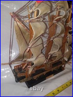 Fragata Española 1780 Wooden Model Ship Handcrafted Sailing Nautical Decor