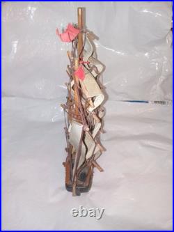 Fragata Española 1780 Wooden Model Ship Handcrafted Sailing Nautical Decor