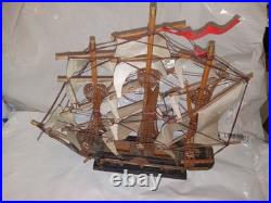 Fragata Española 1780 Wooden Model Ship Handcrafted Sailing Nautical Decor