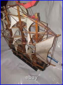 Fragata Española 1780 Wooden Model Ship Handcrafted Sailing Nautical Decor