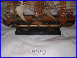 Fragata Española 1780 Wooden Model Ship Handcrafted Sailing Nautical Decor