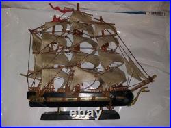 Fragata Española 1780 Wooden Model Ship Handcrafted Sailing Nautical Decor