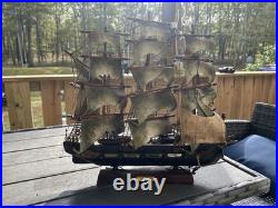 Fragata Espanola Ano 1780 Antique Wooden Ship