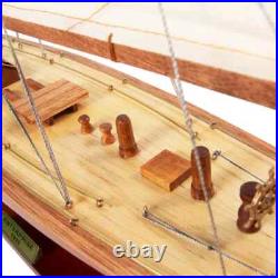 Fully Assembled Enterprise 1930 America's Cup Yacht Wood Model 25 Sailboat New