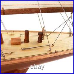Fully Assembled Enterprise 1930 America's Cup Yacht Wood Model 25 Sailboat New Fully Assembled Enterprise 1930 America's Cup Yacht Wood Model 25 Sailboat New