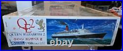 GUNZE SANGYO 1/450 Queen Elizabeth 2 Model Kit Unassembled Sealed New G-403