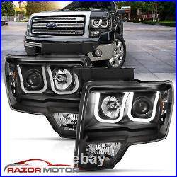 HID Model09-14 For FORD F-150/13-14 F-150 RAPTOR LED U Bra Black Headlight