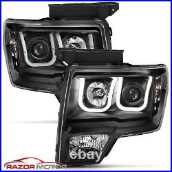 HID Model09-14 For FORD F-150/13-14 F-150 RAPTOR LED U Bra Black Headlight