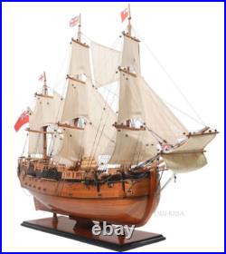 HMS Bark Endeavour Cutaway Wooden Tall Ship Model 37 Fully Assembled New