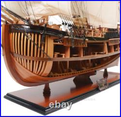 HMS Bark Endeavour Cutaway Wooden Tall Ship Model 37 Fully Assembled New