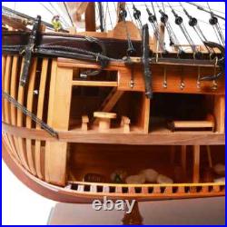 HMS Bark Endeavour Cutaway Wooden Tall Ship Model 37 Fully Assembled New