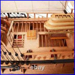 HMS Bark Endeavour Cutaway Wooden Tall Ship Model 37 Fully Assembled New