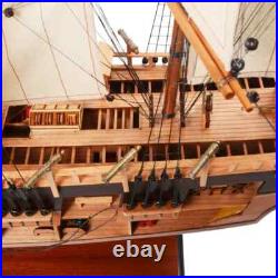 HMS Bark Endeavour Cutaway Wooden Tall Ship Model 37 Fully Assembled New