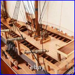 HMS Bark Endeavour Cutaway Wooden Tall Ship Model 37 Fully Assembled New