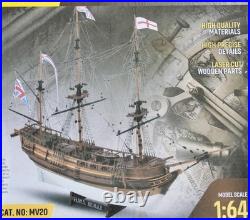 HMS Beagle Kit 1/64 Scale, Mamoli MV20 Wooden Model Ship Kit