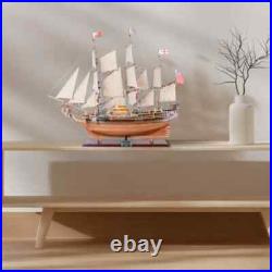 HMS Bounty New Tall Ship Model Handcrafted Wooden Ship With Lifeboats & Anchors