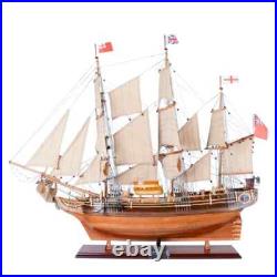 HMS Bounty New Tall Ship Model Handcrafted Wooden Ship With Lifeboats & Anchors