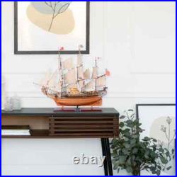 HMS Bounty New Tall Ship Model Handcrafted Wooden Ship With Lifeboats & Anchors