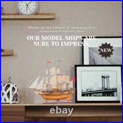 HMS Bounty New Tall Ship Model Handcrafted Wooden Ship With Lifeboats & Anchors