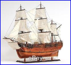 HMS Endeavour Ship Wooden Model Boat 38 Fully Assembled Ready for Display New