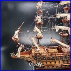 HMS Sovereign of the Seas 1637 Tall Ship Wooden Model 26 Assembled NICE