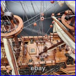 HMS Sovereign of the Seas 1637 Tall Ship Wooden Model 26 Assembled NICE