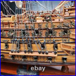 HMS Sovereign of the Seas 1637 Tall Ship Wooden Model 26 Assembled NICE