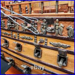 HMS Sovereign of the Seas 1637 Tall Ship Wooden Model 26 Assembled NICE