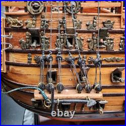 HMS Sovereign of the Seas 1637 Tall Ship Wooden Model 26 Assembled NICE
