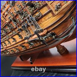 HMS Sovereign of the Seas 1637 Tall Ship Wooden Model 26 Assembled NICE