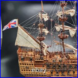 HMS Sovereign of the Seas 1637 Tall Ship Wooden Model 26 Assembled NICE