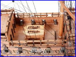 HMS Sovereign of the Seas NO SAILS 1637 Tall Ship Wood Model 35 Semi-Built New