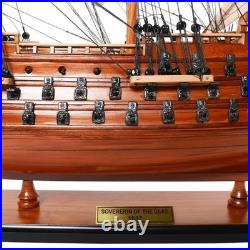 HMS Sovereign of the Seas Ship Model 20 Wooden Handicraft Fully Assembled Decor