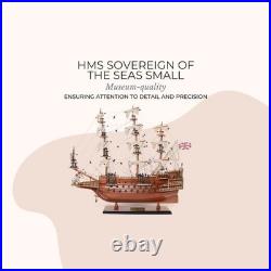 HMS Sovereign of the Seas Ship Model 20 Wooden Handicraft Fully Assembled Decor