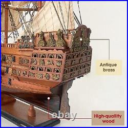 HMS Sovereign of the Seas Ship Model Wooden Handicraft Fully Pre-Built Boat