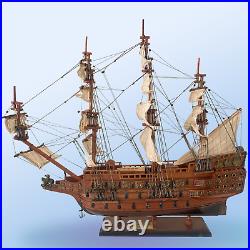 HMS Sovereign of the Seas Ship Model Wooden Handicraft Fully Pre-Built Boat