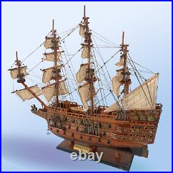 HMS Sovereign of the Seas Ship Model Wooden Handicraft Fully Pre-Built Boat