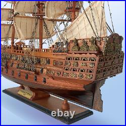 HMS Sovereign of the Seas Ship Model Wooden Handicraft Fully Pre-Built Boat