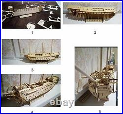 HMS Victory 3D Wooden Puzzle DIY Ship Craft Laser-Cut Model Kits to Build for
