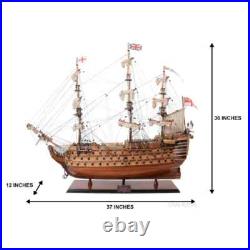 HMS Victory Lord Nelson's Flagship Wood Tall Ship Model 37 Semi-Built Boat New