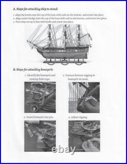 HMS Victory Lord Nelson's Flagship Wood Tall Ship Model 37 Semi-Built Boat New