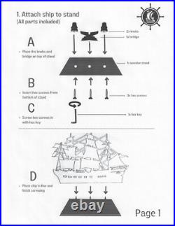 HMS Victory Lord Nelson's Flagship Wood Tall Ship Model 37 Semi-Built Boat New