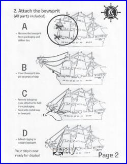 HMS Victory Lord Nelson's Flagship Wood Tall Ship Model 37 Semi-Built Boat New