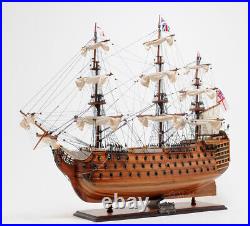HMS Victory Nelson's Flagship Tall Ship Wooden Model Sailboat 30 Fully Built