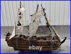 HMS Victory Nelson's Flagship Tall Ship Wooden Model Sailboat 30? Read