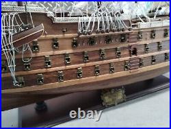 HMS Victory Nelson's Flagship Tall Ship Wooden Model Sailboat 30? Read