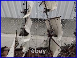 HMS Victory Nelson's Flagship Tall Ship Wooden Model Sailboat 30? Read