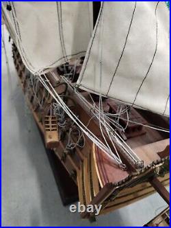 HMS Victory Nelson's Flagship Tall Ship Wooden Model Sailboat 30? Read